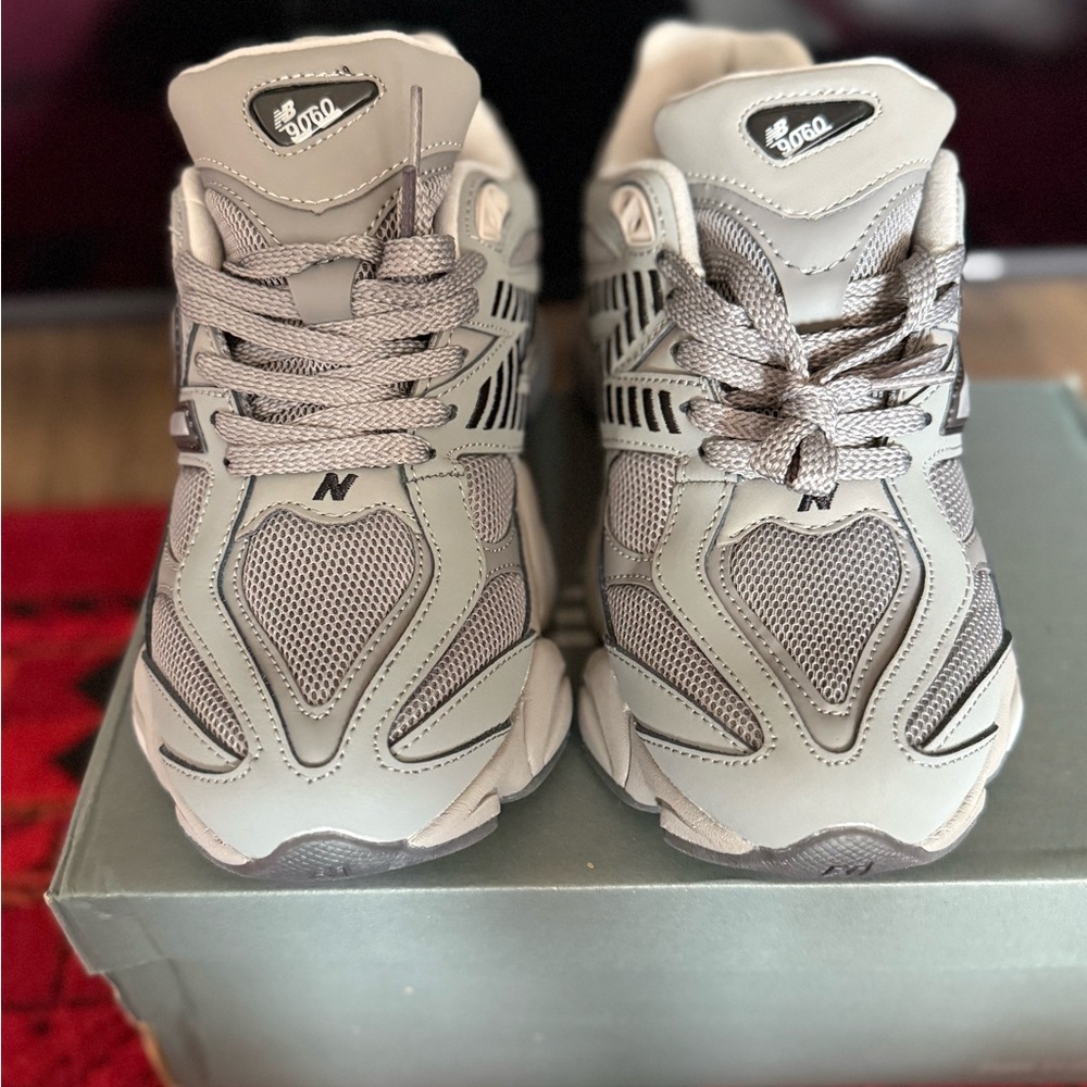 New Balance Kids' Silver and Gray Sneakers